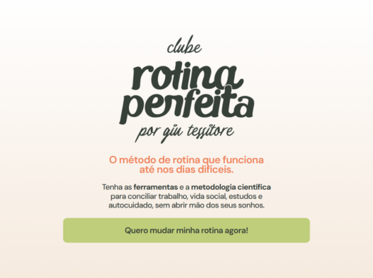 5 rotina perfeita