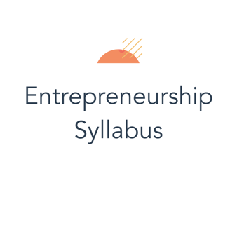 Entrepreneurship Syllabus