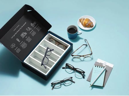 try before you buy brand: warby parker