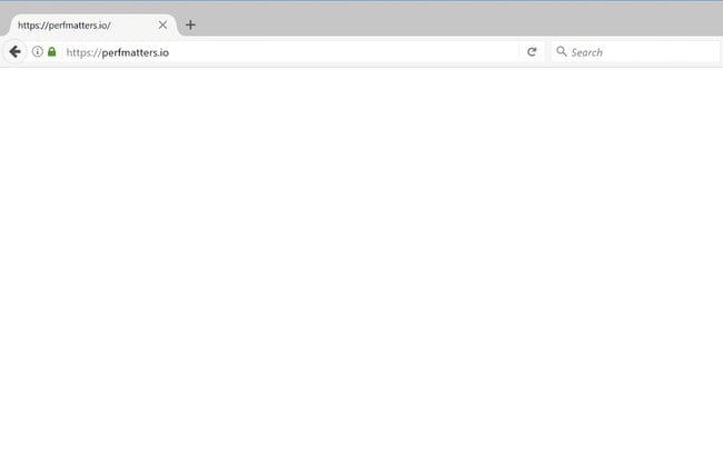 the wordpress white screen of death in a firefox browser window