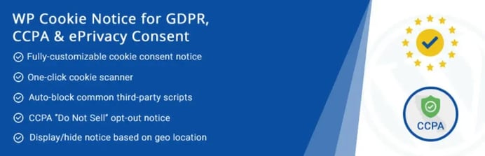 Cookie consent plugin example - WP cookie notice