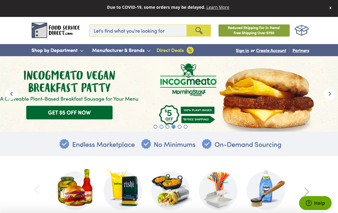 food delivery website built on drupal alternative magento