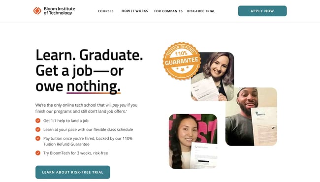 One of the best online coding bootcamp options: Bloom Institute of Technology
