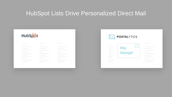 Screenshot of Postaltyics integration in HubSpot