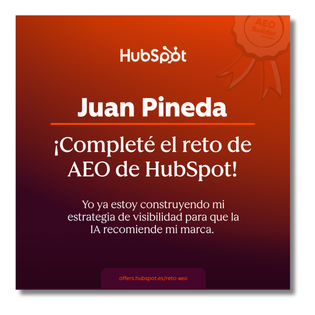 Crea tu estrategia AEO en 3 días — Reto gratuito con HubSpot