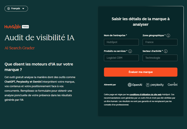 AI Search Grader français