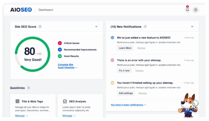 best wordpress plugin: AIOSEO