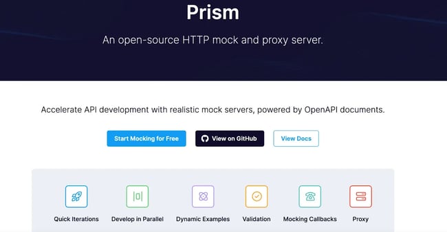 API mocking, prism