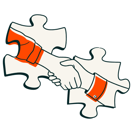Pictogram Hände schütteln