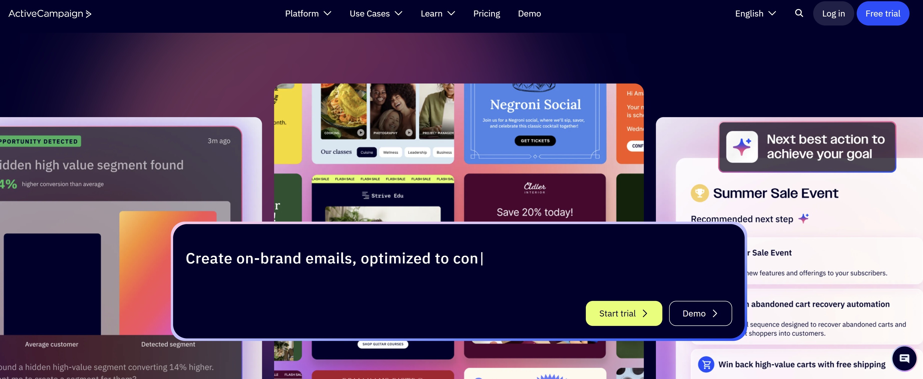 email automation; ActiveCampaign