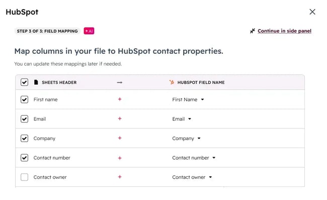 Advantages of spreadsheets, HubSpot for Google Sheets makes it easy to integrate spreadsheet data into your CRM