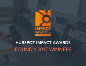 HubSpot Impact Awards Round 1 2017 Winners Cover