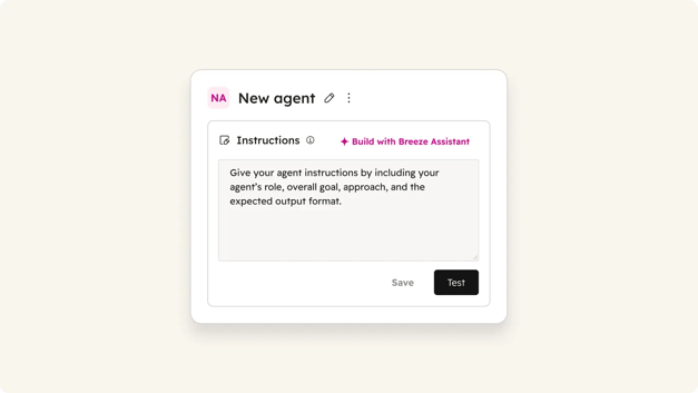 SUI of Agent Hub showing company research