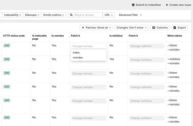 Ahrefs automated patches, AI website optimization