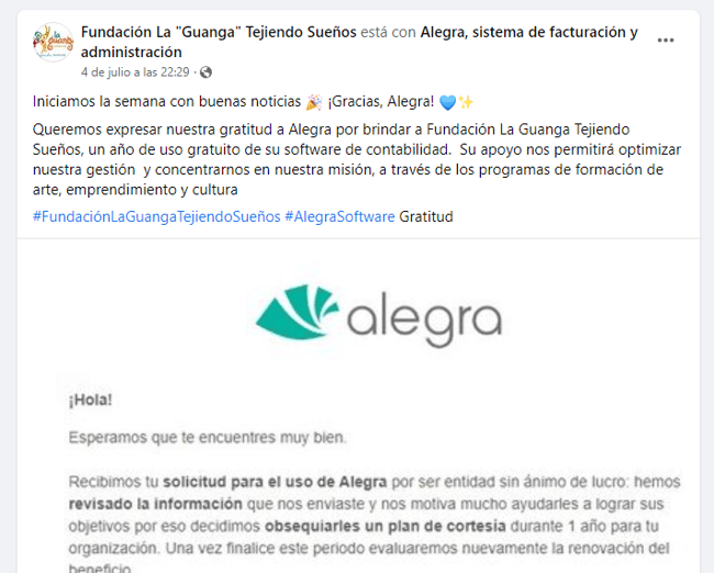 Alegra cosecha recompensas de su estrategia de customer care