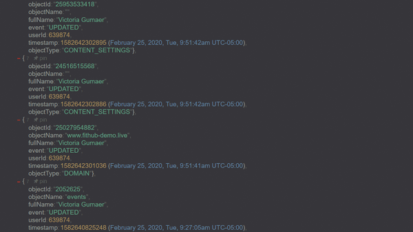 Aktivitätsprotokolle zeigen an, wer Ihre Seiten bearbeitet