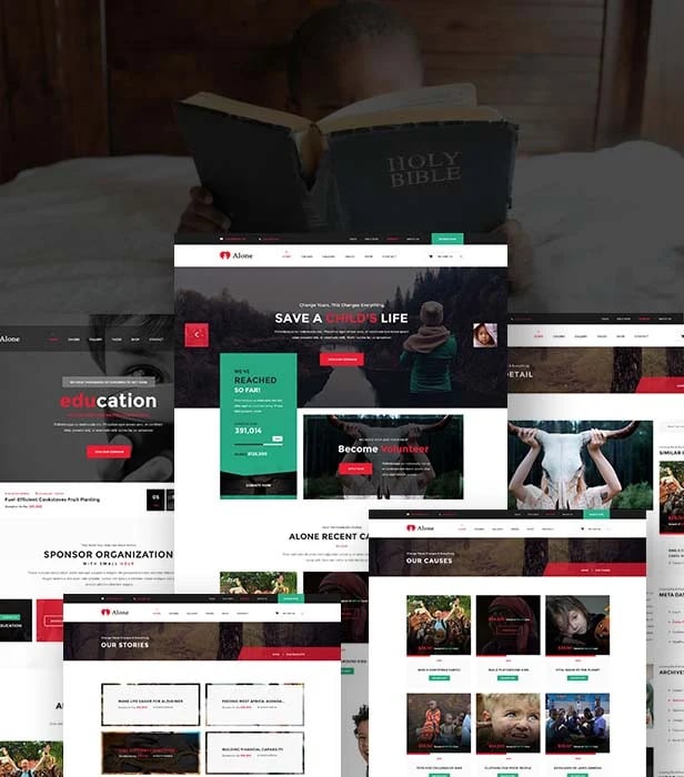Alone wordpress theme