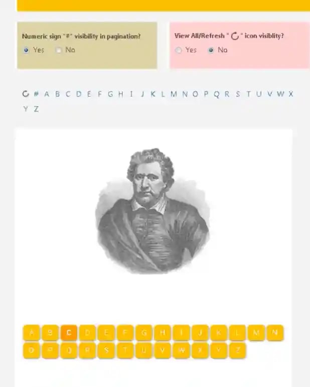 Alphabetic Pagination WordPress plugin