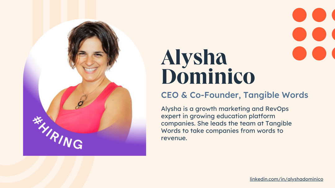 Alysha Dominico - Bio card