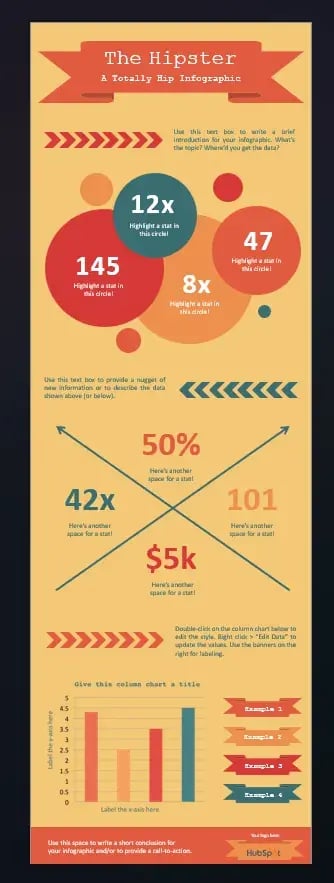 An image showing a modern design infographic example