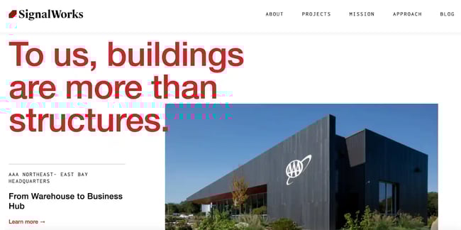Architecture website example,SignalWorks Architecture