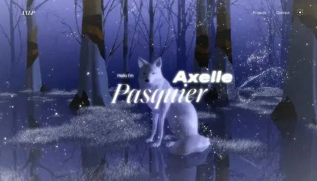 Axelle Pasquier freelancer website design