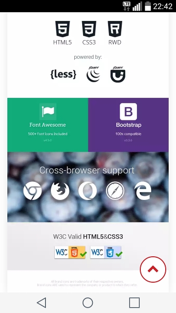 Back to Top plugin demo for WordPress