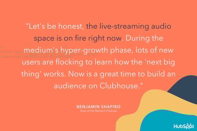 Ben Shapiros take on podcasts versus Clubhouse. He believes Clubhouse is on fire right now.