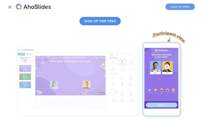 Best Presentation Tools, aha slides