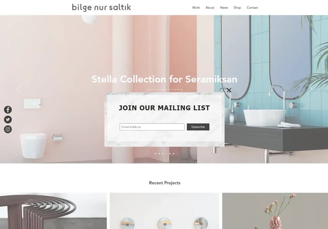 Best portfolio websites for developers, example from Studio Burge Nuk Saltik.-1