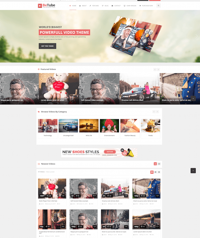Betube WordPress Video Theme