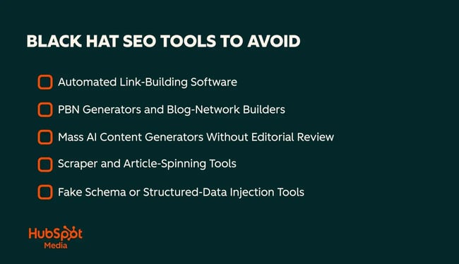 Black Hat SEO Tools to Avoid