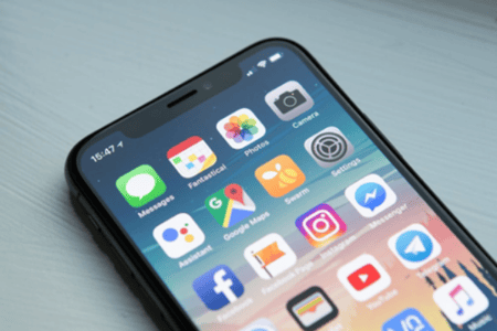Écran d'un téléphone portable