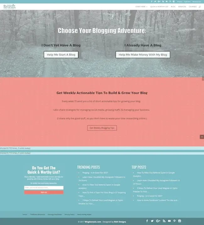 divi themes: blog genesis 