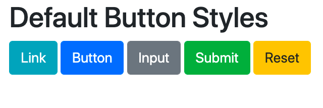 Bootstrap .btn class and modifier classes with default styles