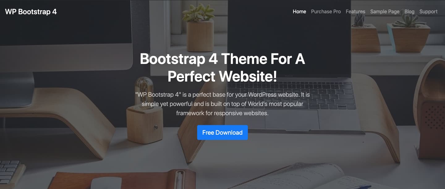 Bootstrap 4 Theme demo