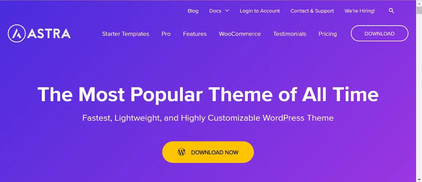 Bootstrap website templates, Astra