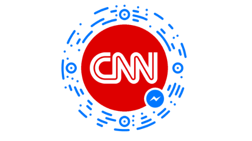 Botão de descoberta do bot do Facebook Messenger para a CNN