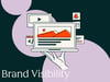 Brand visibility dashboard showing cross-channel metrics from search to social to AI discovery