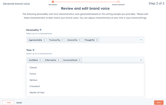 Generator und Editor für Markenidentität