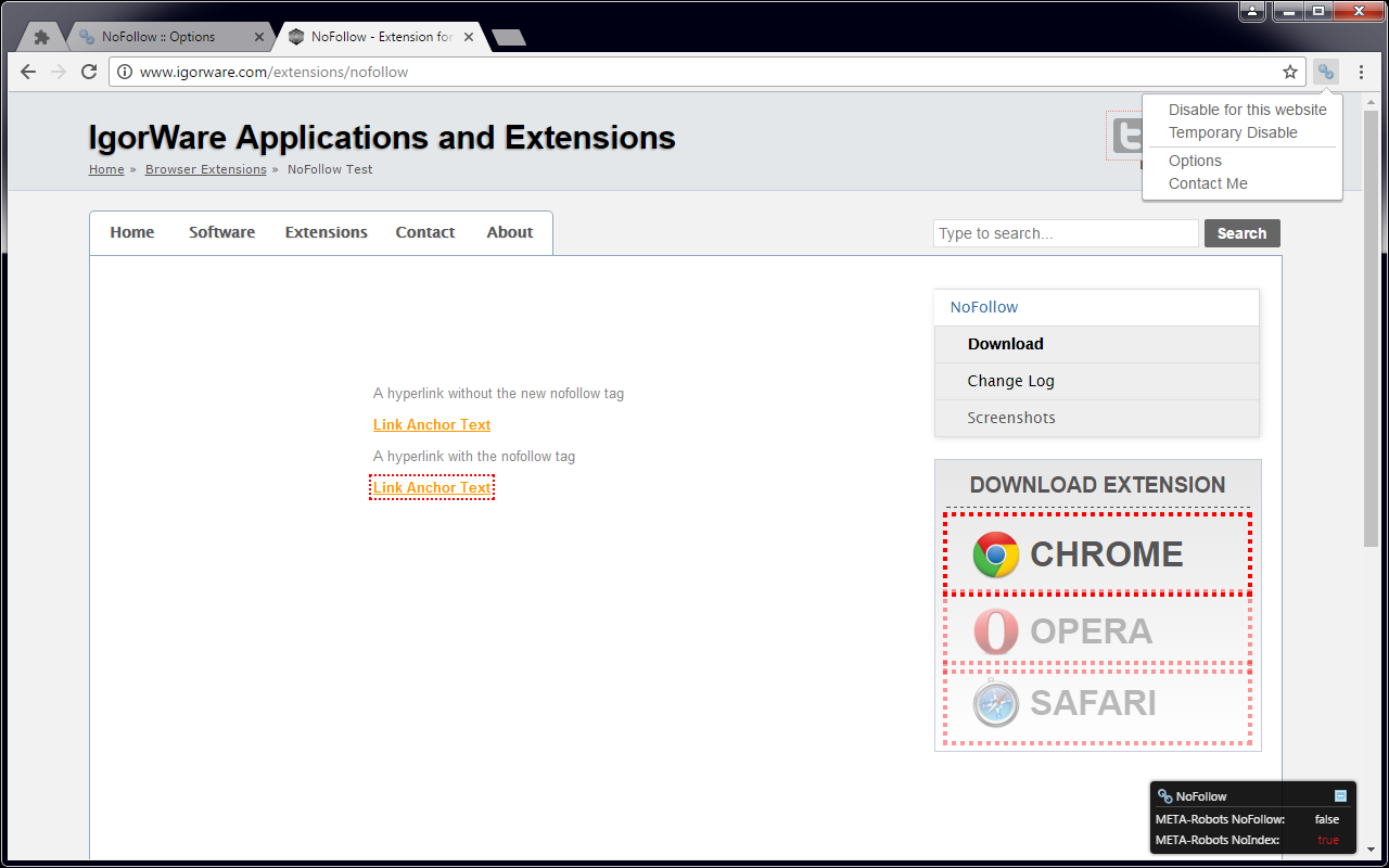 nofollow-extensão-googlechrome