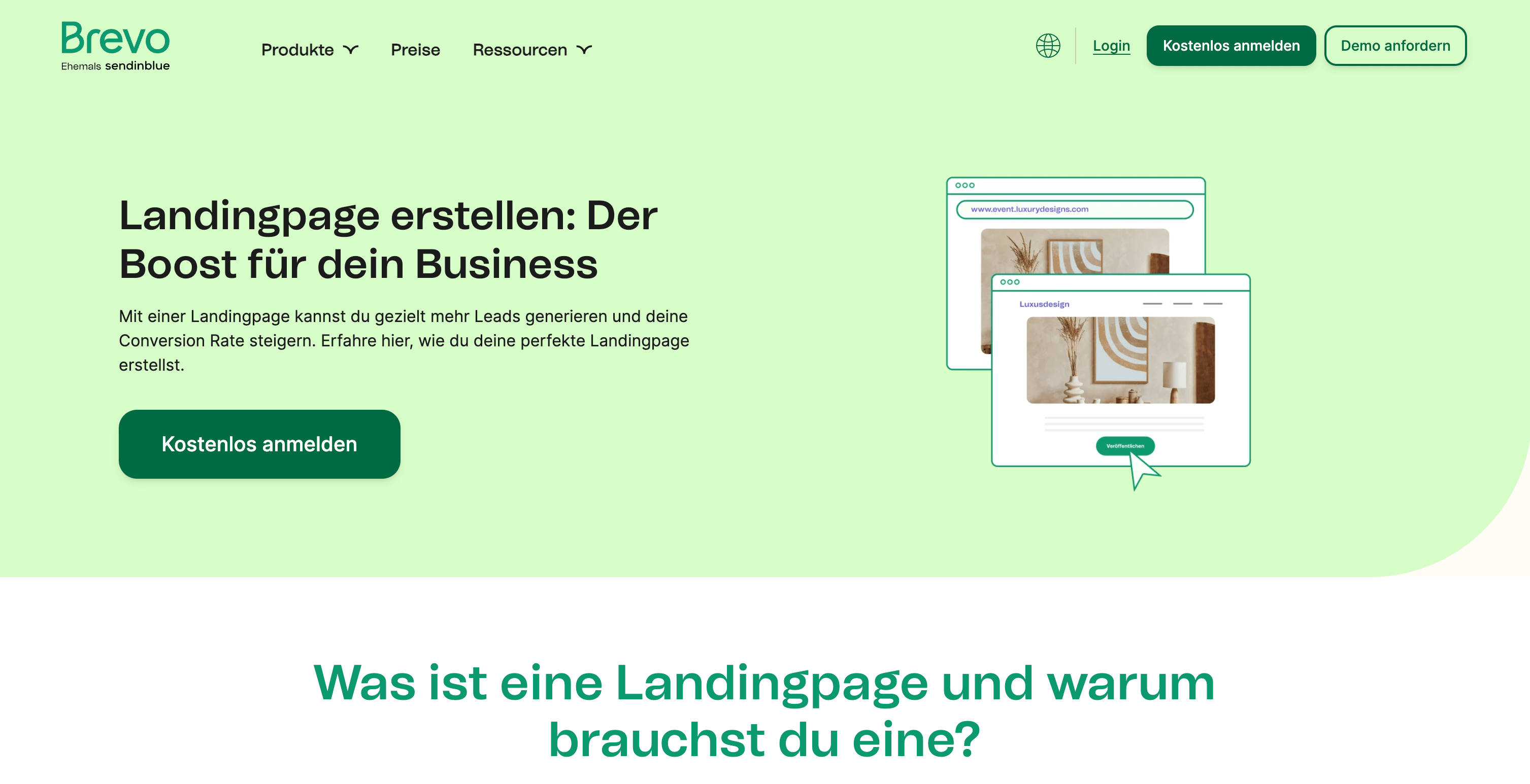 Brevo-landing-page-editor