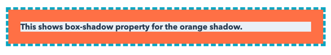CSS padding example with two colors using box-shadow property-1