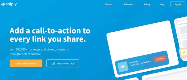 sniply cta call to action tool