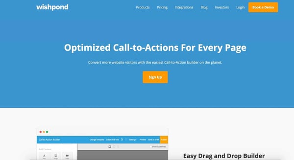 wishpond call to action cta tool