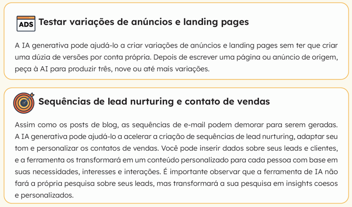 exemplo de como usar a IA generativa
