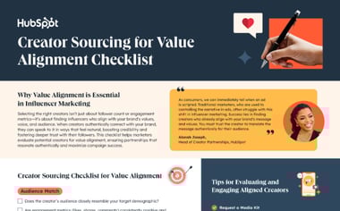 Checklist_ Creator Sourcing for Value Alignment