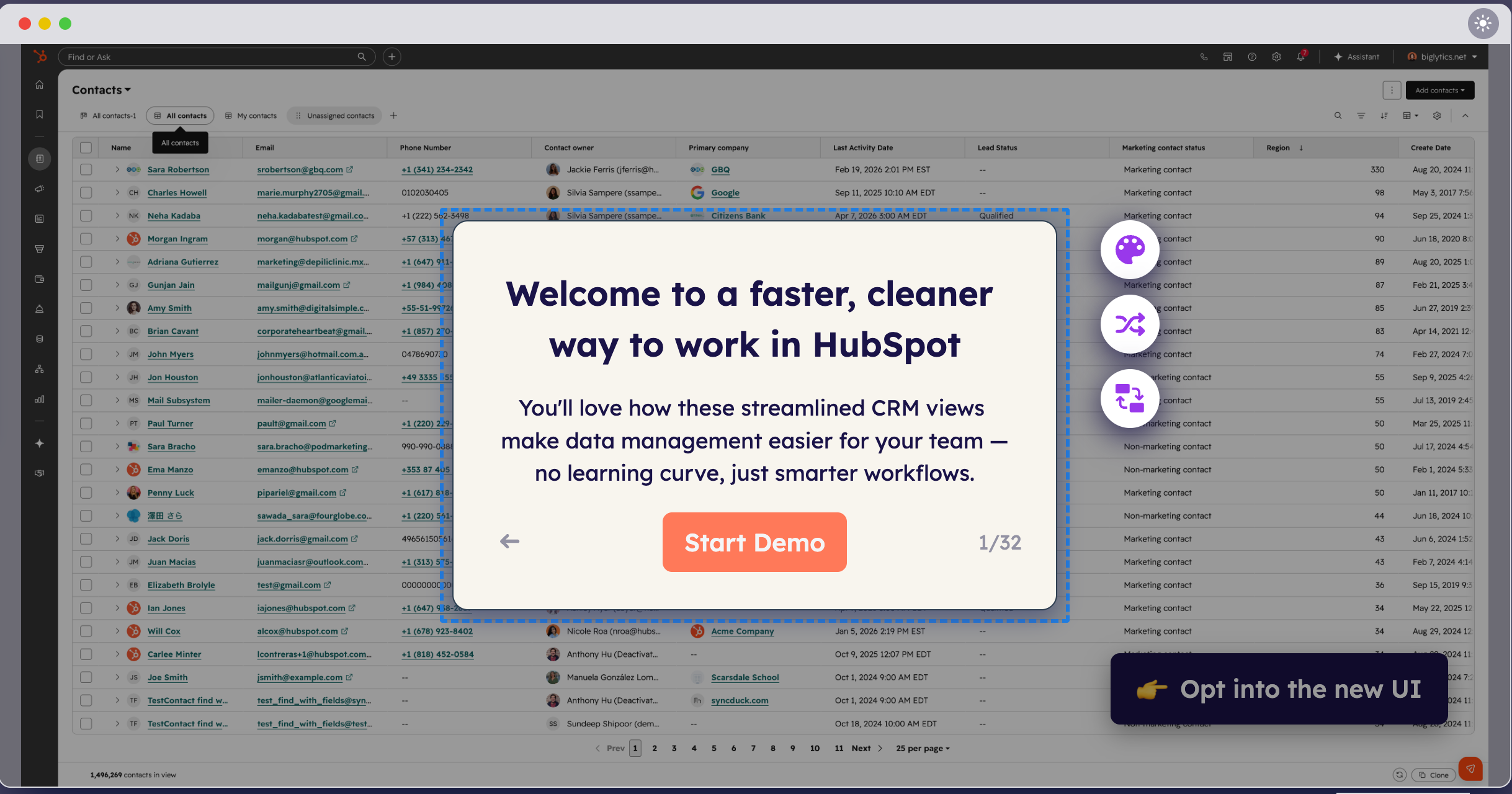 Clickable demo