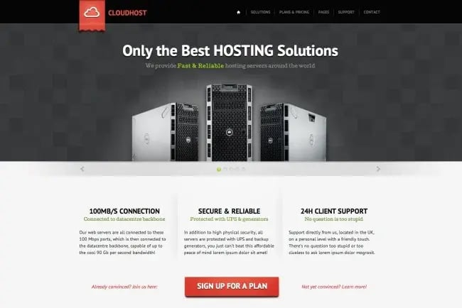 Cloud Host WordPress Theme