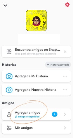 Cómo usar Snapchat- agregar amigos